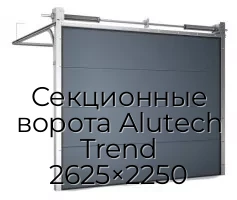 Секционные ворота Alutech Trend 2625×2250