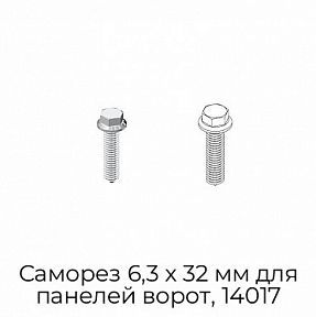 Саморез 6,3 х 32 мм для панелей ворот, 14017