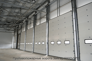 Противопожарные ворота Зайгер 6000х1875