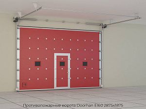 Противопожарные ворота Doorhan EI60 2875х1875 preview 1