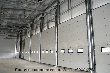 Противопожарные ворота Зайгер 2000х2750