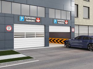 Промышленные скоростные секционные ворота ISD01-PARKING DOORHAN 2500х2500 preview 1