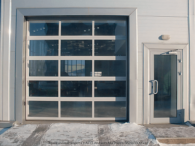 Панорамные ворота с АЛП Alutech AluTherm 5625х3500 мм
