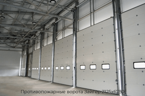Противопожарные ворота Зайгер 2125х6750 1