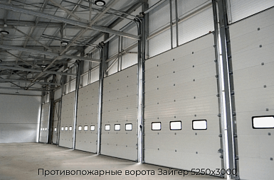 Противопожарные ворота Зайгер 5250х3000