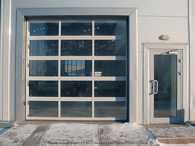 Панорамные ворота с АЛП Alutech AluTherm 2750х2375 мм