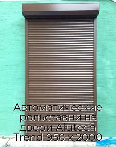 Автоматические рольставни на двери Alutech Trend 950 х 2000