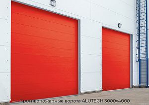 Противопожарные ворота ALUTECH 3000х4000 preview 1