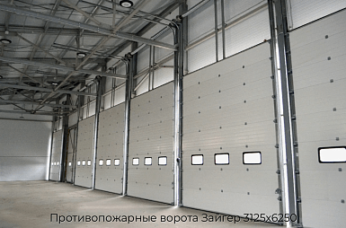 Противопожарные ворота Зайгер 3125х6250